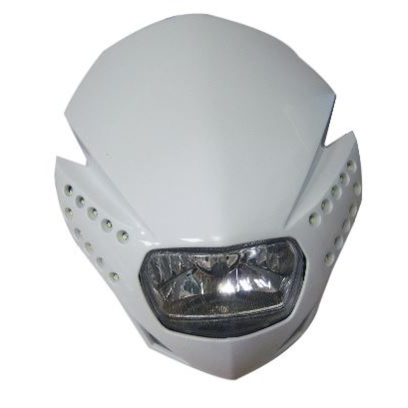 ΜΑΣΚΑ ΦΑΝΟΥ ENDURO YP-00-08 ΑΣΠΡΗ ΜΕ LED DOD ROC
