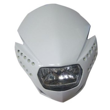 ΜΑΣΚΑ ΦΑΝΟΥ ENDURO YP-00-08 ΑΣΠΡΗ ΜΕ LED DOD ROC