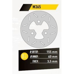 ΔΙΣΚΟΠΛΑΚΑ FE.M365 V-CLICK JOG ZIP ΕΜΠ. 155-40 3.5 3Τ FE