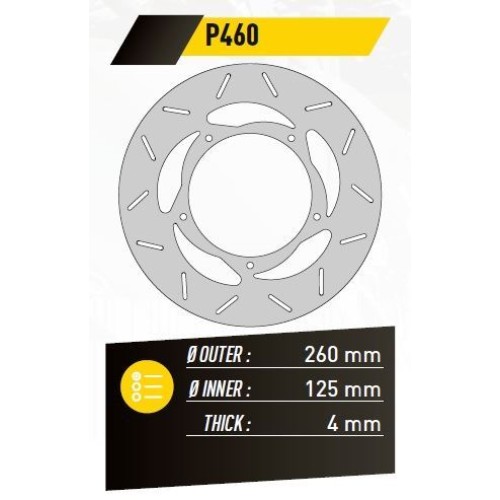 ΔΙΣΚΟΠΛΑΚΑ FE.P460 BEVERLY 125 250 300 ΕΜΠ. ΟΠΙΣ. 260-125 4 5ΤFE