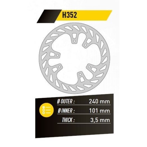 ΔΙΣΚΟΠΛΑΚΑ FE.H352 CRF 250 CRE 250 ΕΜΠ. 240-101 3.5 6Τ FE