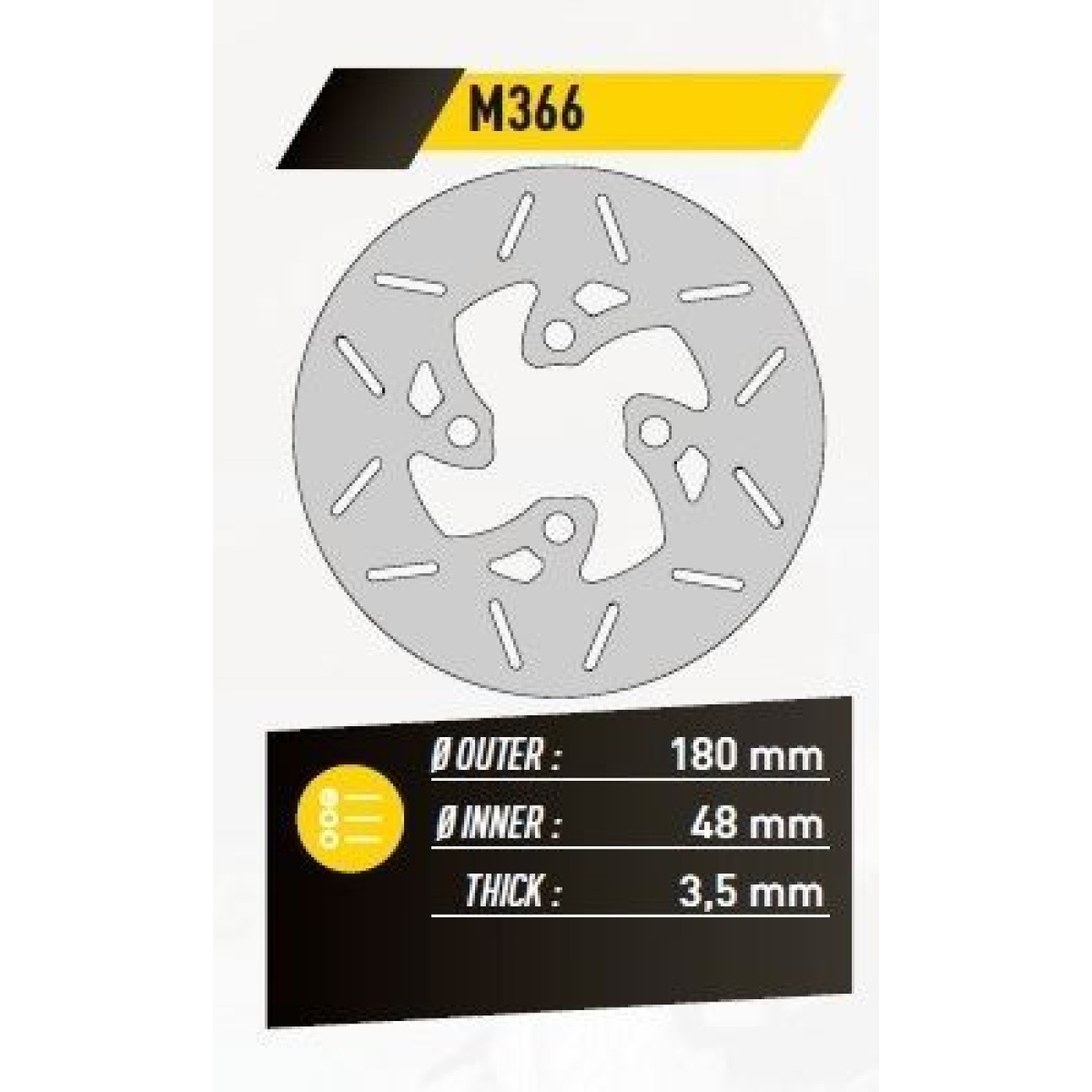 ΔΙΣΚΟΠΛΑΚΑ FE.M366 BWS 50 ΕΜΠ. 180-48 3.5 4Τ FE