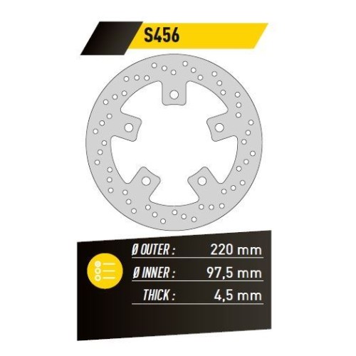 ΔΙΣΚΟΠΛΑΚΑ FE.S456 HD 125-200 ΕΜΠ. 220-97.5 4.5  5Τ FE