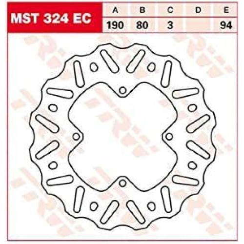 ΔΙΣΚΟΠΛΑΚΑ MST324EC CR 85 ΟΠΙΣΘ TRW LUCAS