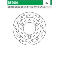 ΔΙΣΚΟΠΛΑΚΑ DF4006A DIO50 ΕΜΠ 160-80-60 3ΤΡ NEWFREN
