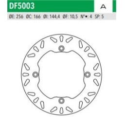 ΔΙΣΚΟΠΛΑΚΑ DF5003A XRV750 XLV1000 VARADERO ΟΠΙΣΘ 256-166-144 4ΤΡ NEWFREN