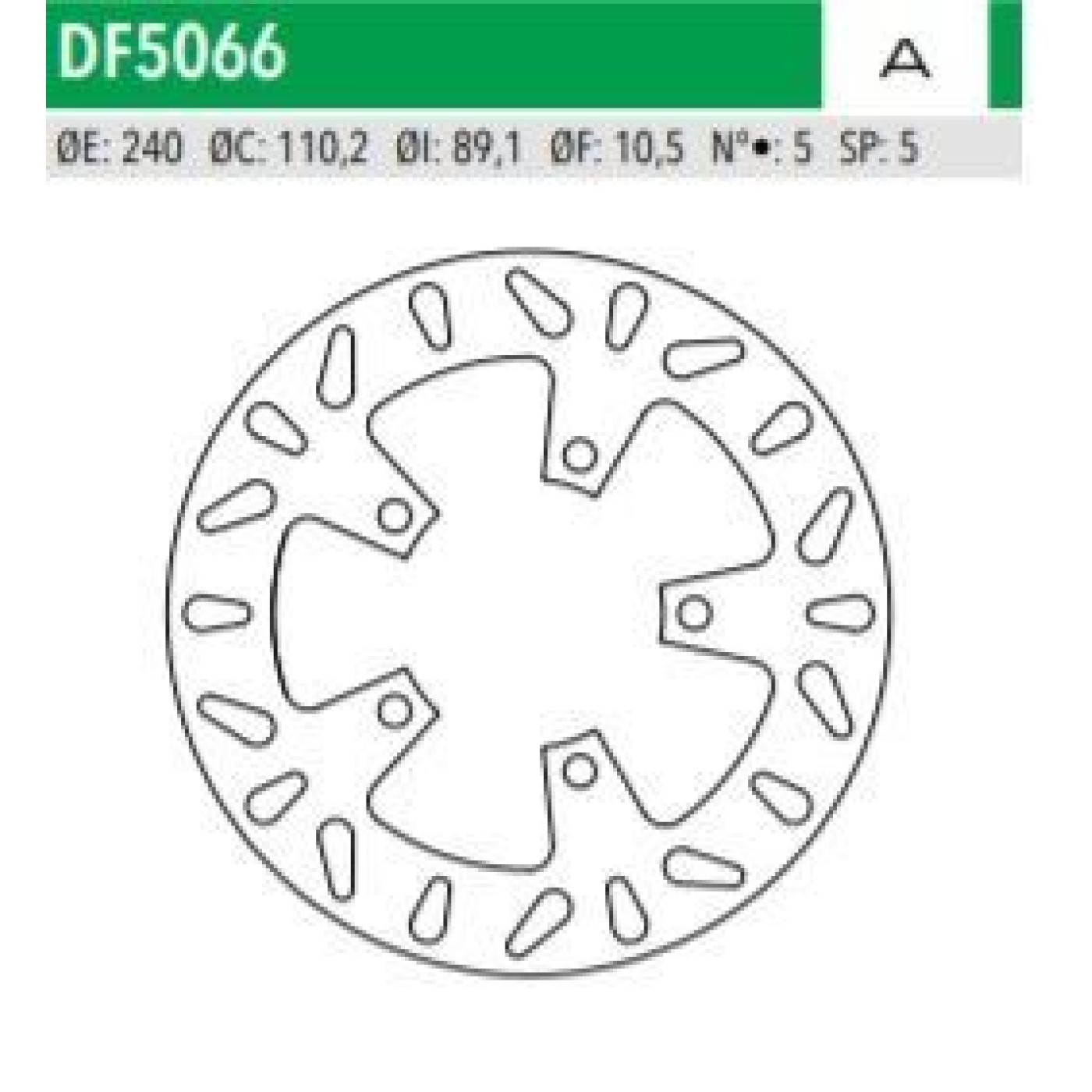 ΔΙΣΚΟΠΛΑΚΑ DF5066A GSF600 BANDIT HAYABUSA 1300 ΟΠΙΣΘ 240-110-89 5ΤΡ NEWFREN