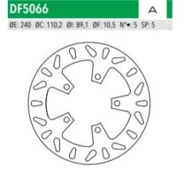 ΔΙΣΚΟΠΛΑΚΑ DF5066A GSF600 BANDIT HAYABUSA 1300 ΟΠΙΣΘ 240-110-89 5ΤΡ NEWFREN