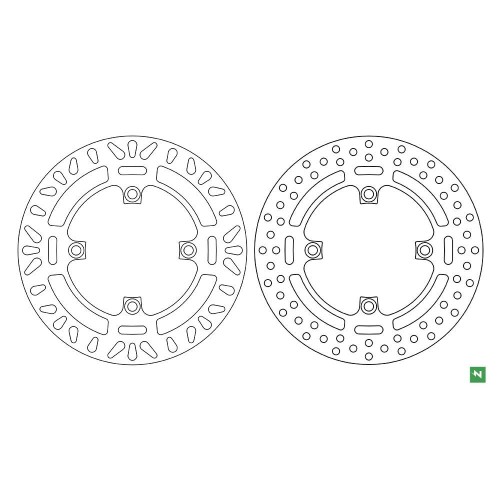 ΔΙΣΚΟΠΛΑΚΑ DF5262AV TIGER 800 1050 ΟΠΙΣΘ 254-125-105 4ΤΡ NEWFREN