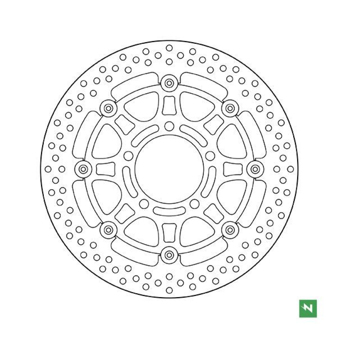 ΔΙΣΚΟΠΛΑΚΑ DF5303EF ΠΛΕΥΣΤΗ Z750 07-12 1000 ZXR6 VERSUS ΕΜΠΡ 300-100-80,1 5ΤΡ NEWFREN