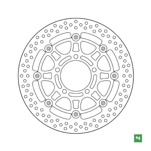 ΔΙΣΚΟΠΛΑΚΑ DF5303EF ΠΛΕΥΣΤΗ Z750 07-12 1000 ZXR6 VERSUS ΕΜΠΡ 300-100-80,1 5ΤΡ NEWFREN
