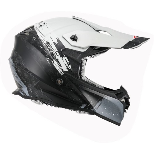 ΚΡΑΝΟΣ FSD 617 ENDURO CROSS XL ΣΧΕΔΙΟ ΜΑΤ ΜΑΥΡΟ ΓΚΡΙ ΑΣΠΡΟ 22.06