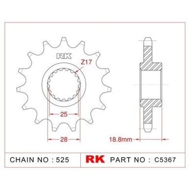 ΓΡΑΝΑΖΙ ΕΜΠΡ C5367 16Δ ΜΕ ΛΑΣΤΙΧΟ 704 RK