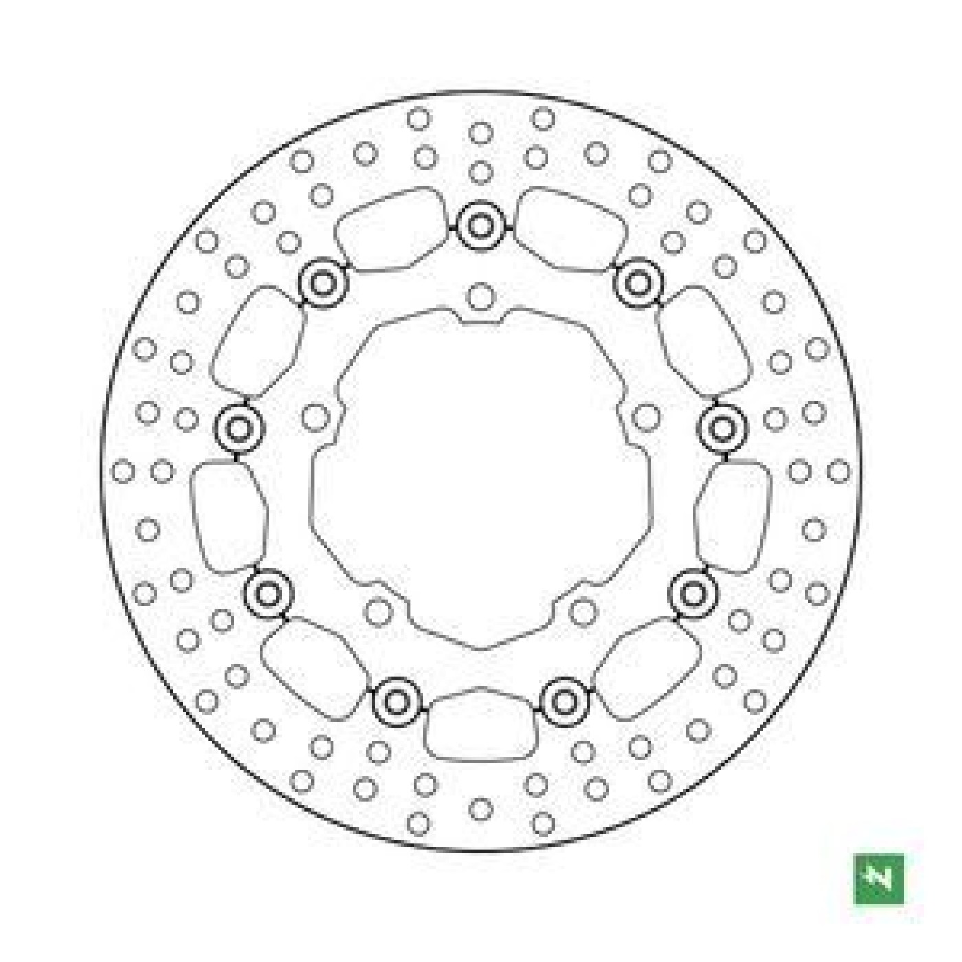 ΔΙΣΚΟΠΛΑΚΑ DF5348EFC ΠΛΕΥΣΤΗ DL650 1000 VSTROM ABS ΕΜΠΡ 310-121.5-142 5ΤΡ NEWFREN