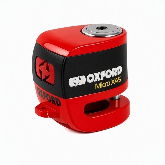 ΚΛΕΙΔΑΡΙΑ ΔΙΣΚ ΜΕ ΣΥΝΑΓΕΡΜΟ ΚΟΚΚΙΝΗ Micro XA5 Alarm Disc Lock Red LK901 OXFORD