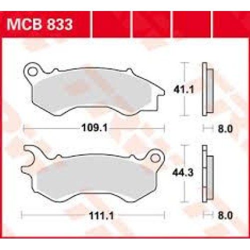 ΤΑΚΑΚΙΑ MCB833 PCX 125 150  TRW LUCAS ΓΕΡΜΑΝΙΑΣ F603