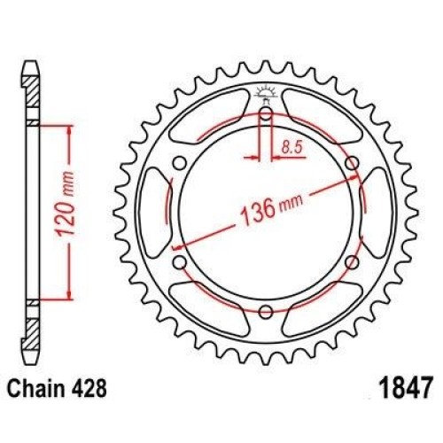 ΓΡΑΝΑΖΙ ΟΠΙΣΘ 1847 45Δ PREMIOUM MHQ
