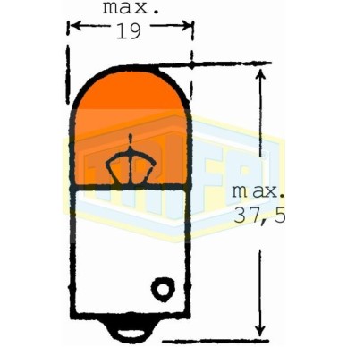 ΛΑΜΠΑ 12 10 RY10W ΦΛΑΣ ΠΑΡΑΚ ΠΟΡΤΟΚΑΛΙ 80306-005 TRIFA ΓΕΡΜ