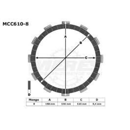 ΔΙΣΚΟΙ ΑΜΠΡΑΓ MCC610-8 ΣΕΤ TRW LUCAS