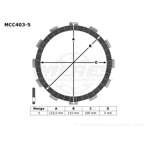 ΔΙΣΚΟΙ ΑΜΠΡΑΓ MCC403-5 ΣΕΤ TRW LUCAS