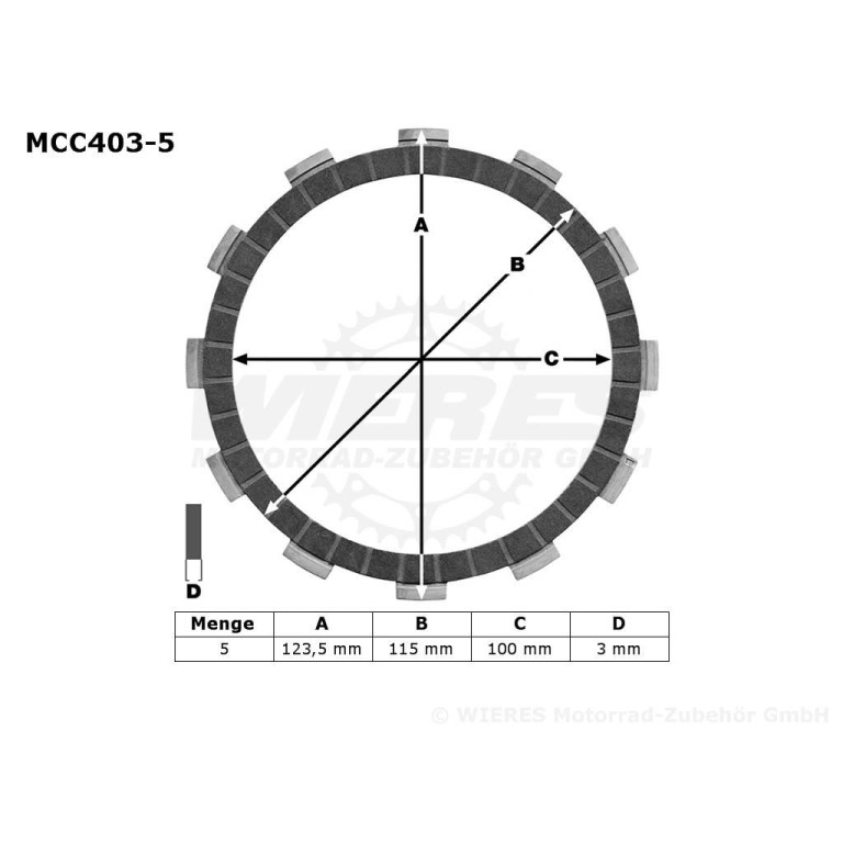 ΔΙΣΚΟΙ ΑΜΠΡΑΓ MCC403-5 ΣΕΤ TRW LUCAS