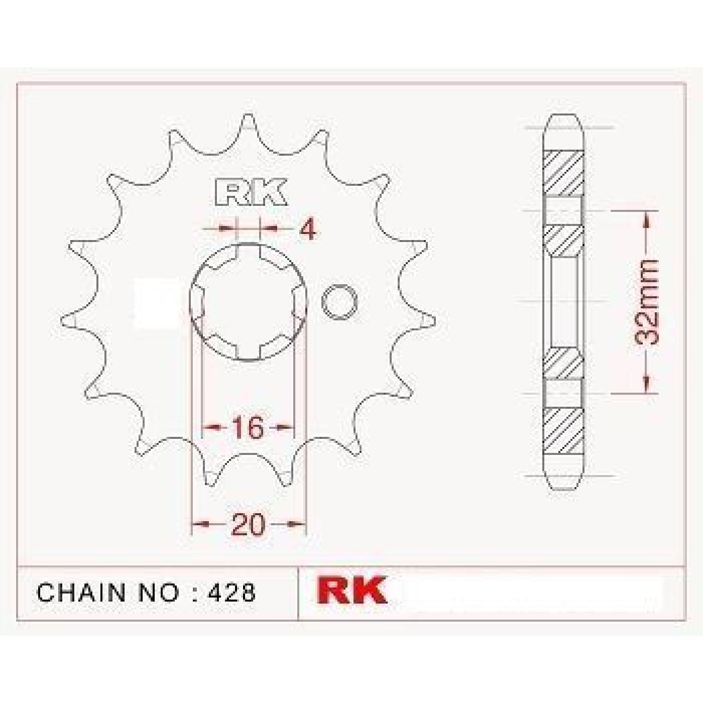 ΓΡΑΝΑΖΙ ΕΜΠΡ CRYPTON X135 14Δ RK ΜΑΛ