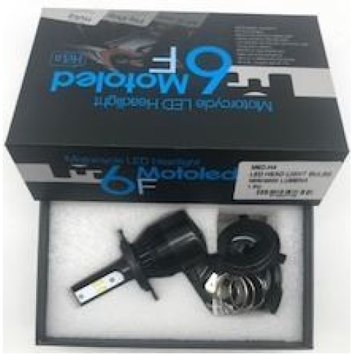 ΛΑΜΠΑ LED ΕΜΠΡ ΜΕ ΑΝΤΑΠΤΩΡΕΣ H4- ΠΑΠΙΩΝ  6000Κ 4000LM ΤΕΜ ROC