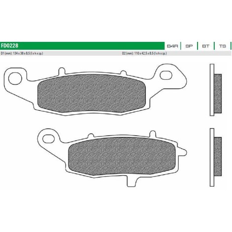 ΤΑΚΑΚΙΑ FD0228TS1 ΜΕΤΑΛ DL VSTROM 650 ΕΜΠ LH NEWFREN F229/237