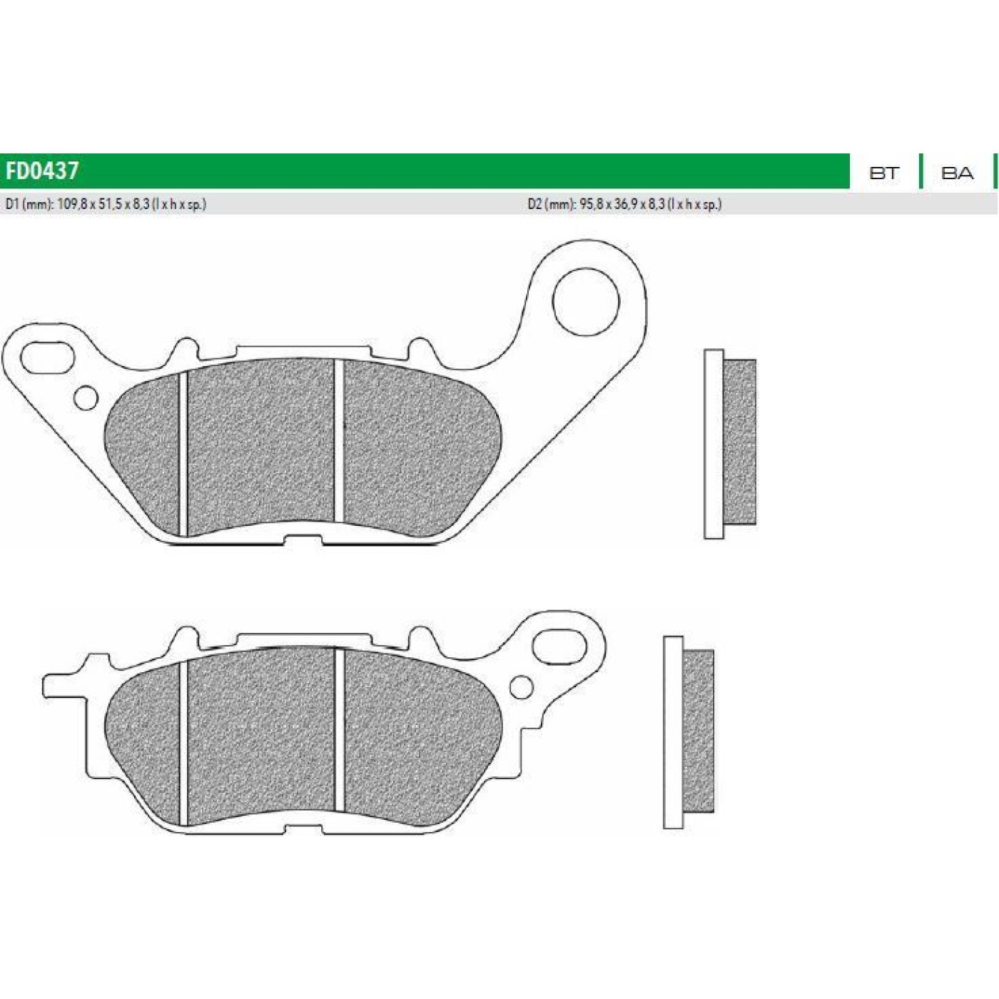 ΤΑΚΑΚΙΑ FD0437BE1 CRYPTON X135 T110 ΝΜΑΧ 125 155 ΟΠΙΣ NEWFREN F464