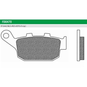 ΤΑΚΑΚΙΑ FD0470TS1 ΜΕΤΑΛ CB500 13- INTEGRA700 ΟΠΙΣ NEWFREN F496