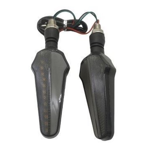 ΦΛΑΣ C-011 ΜΙΝΙ SEQUENTIAL LED ΜΑΥΡΟ ΑΣΠΡΟ ΣΕΤ OEM ROC