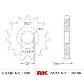 ΓΡΑΝΑΖΙ ΕΜΠΡ C6186 16Δ ΜΕ ΛΑΣΤΙΧΟ 580 RK