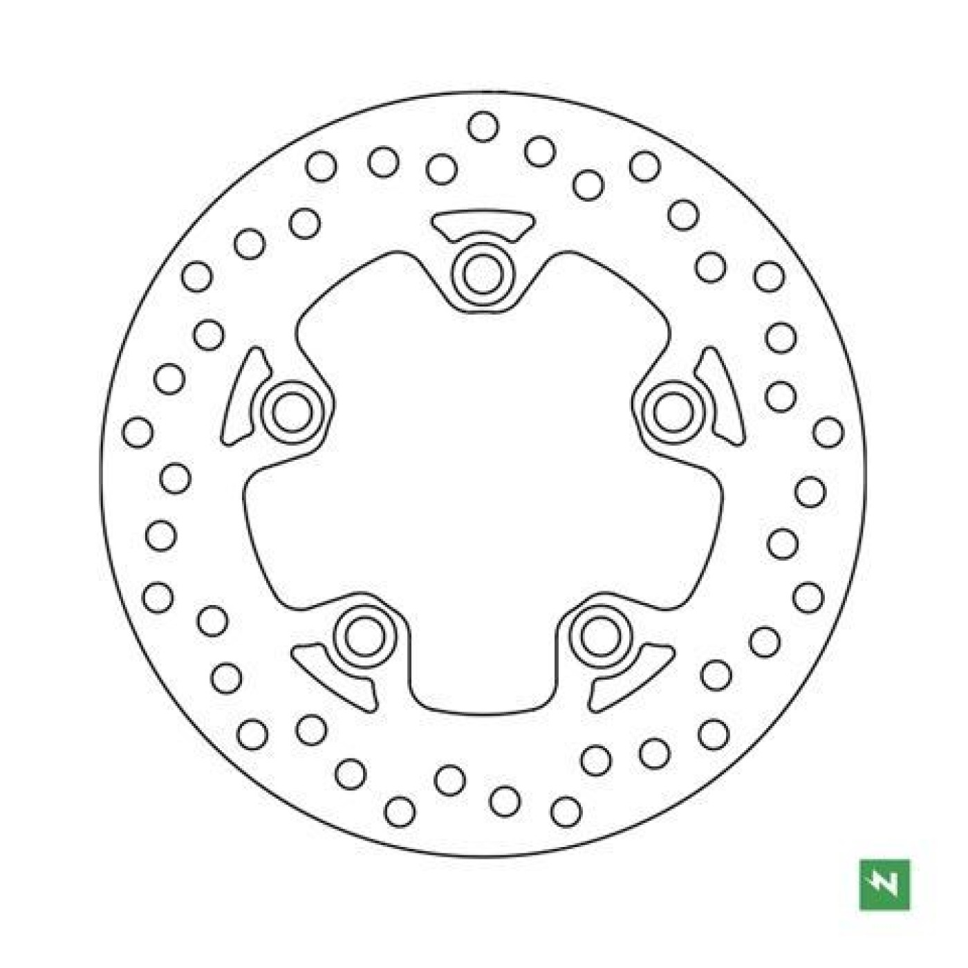 ΔΙΣΚΟΠΛΑΚΑ DF4111A BURGMAN400 07-25 ΟΠΙΣΘ 210-110-89.2 5ΤΡ NEWFREN