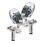 ΚΑΘΡΕΠΤΕΣ ΑΝΤΙΒΑΡΟΥ BarEnd Mirrors - Silver ΖΕΥΓ OX578 OXFORD (OX121)