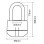 ΚΛΕΙΔΑΡΙΑ ΔΙΣΚ ΛΟΥΚ ΜΑΚΡΥ ΜΕ ΣΥΝΑΓΕΡΜΟ Boss Alarm 16mm Padlock Black LK484 OXFORD (OF4)