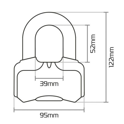 ΚΛΕΙΔΑΡΙΑ ΔΙΣΚ ΛΟΥΚ Nemesis  Disc Lock Yellow 16mm LK471 OXFORD (OF47)