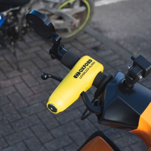 ΚΛΕΙΔΑΡΙΑ ΦΡΕΝΟΥ ΜΕ ΣΥΝΑΓΕΡΜΟ  LeverLock Alarm Yellow LK302 OXFORD