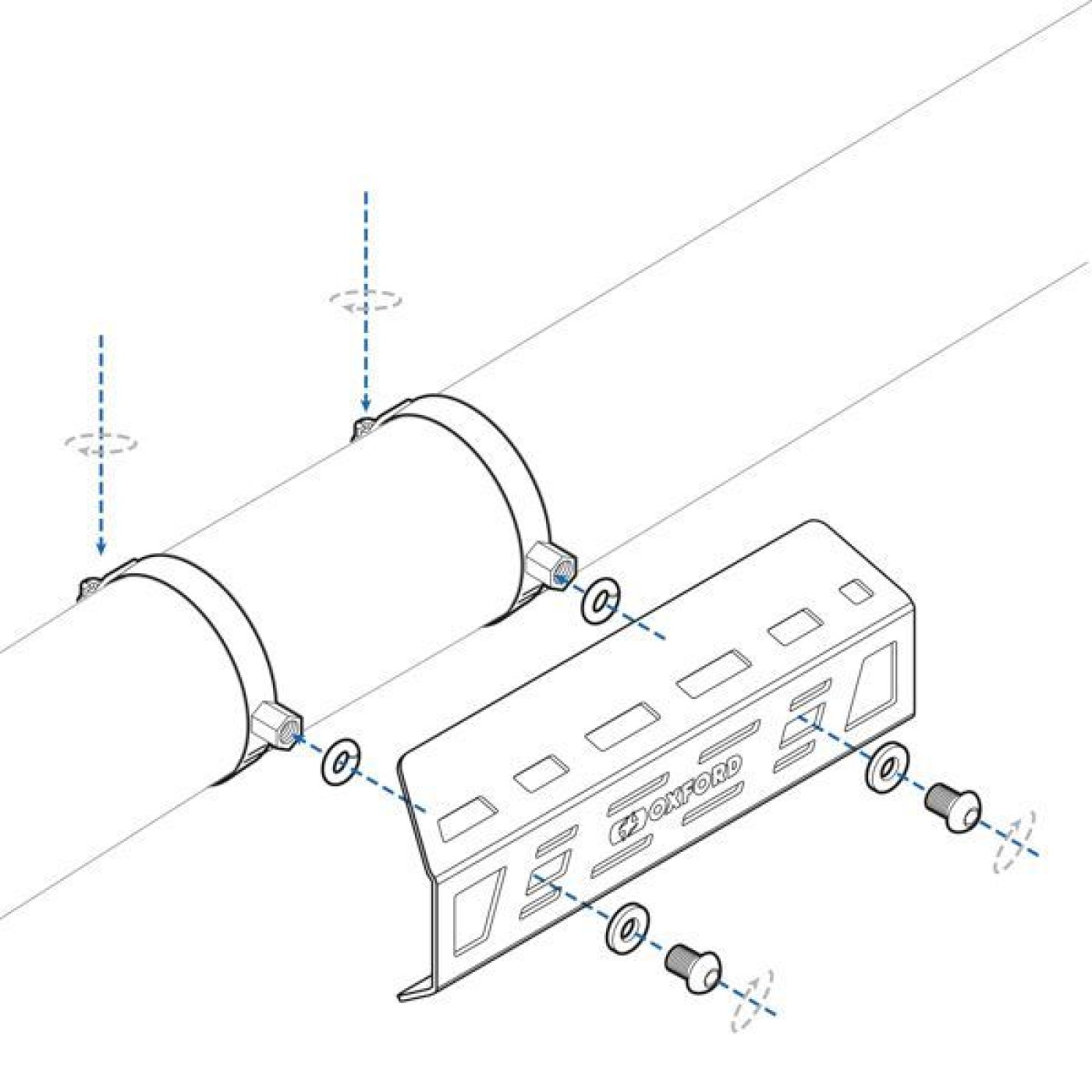 ΠΡΟΣΤΑΤΕΥΤΙΚΟ ΕΞΑΤΜΙΣΗΣ Adventure Exhaust Heat Shield OX642 OXFORD
