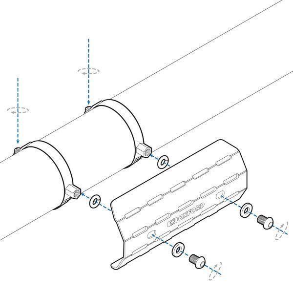 ΠΡΟΣΤΑΤΕΥΤΙΚΟ ΕΞΑΤΜΙΣΗΣ Scrambler Exhaust Heat Shield OX878 OXFORD