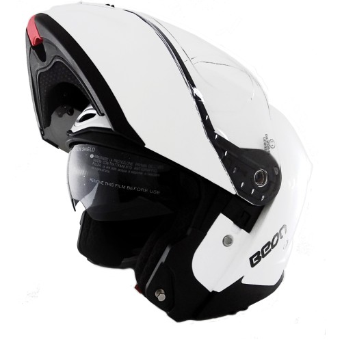 ΚΡΑΝΗ BEON B-711 FLIP-UP (ΕΣ/ΚΗ ΦΥΜΕ ΖΕΛ/ΝΑ) ΑΣΠΡΑ XL - (ΤΑΙ)