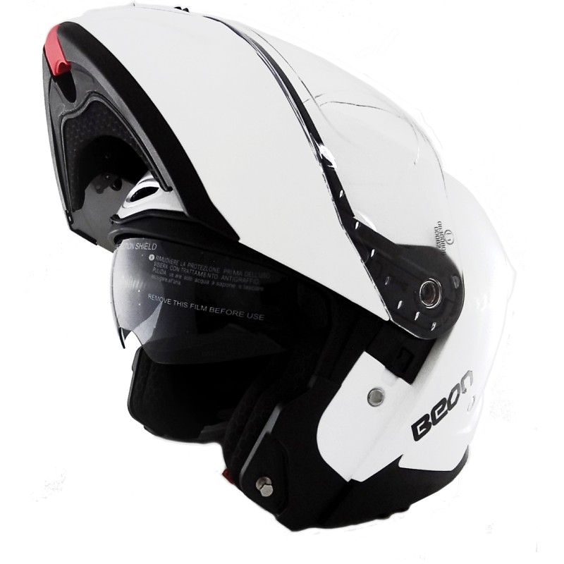 ΚΡΑΝΗ BEON B-711 FLIP-UP (ΕΣ/ΚΗ ΦΥΜΕ ΖΕΛ/ΝΑ) ΑΣΠΡΑ XL - (ΤΑΙ)