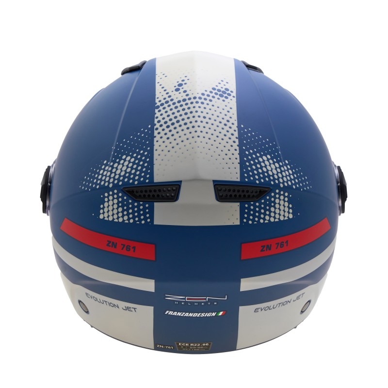 ΚΡΑΝΗ ZEN ZN-700 GEMINI ΑΝΟΙΚΤΑ (ECE R22.06) ΜΠΛΕ/ΚΡΕΜ ΜΑΤ M (ΠΡΟΣΦΟΡΑ) - (ΤΑΙ)