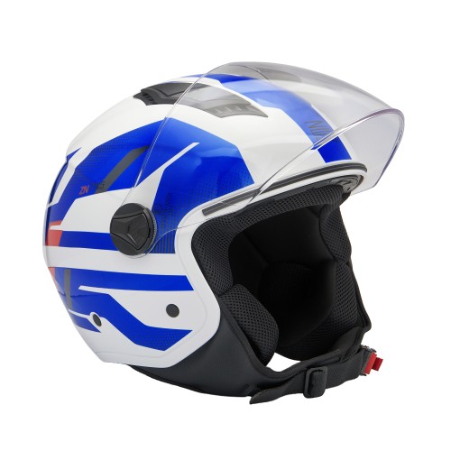 ΚΡΑΝΗ ZEN ZN-755 ΑΝΟΙΚΤΑ (ECE R22.06) ΑΣΠΡΑ/ΜΠΛΕ XL - (ΤΑΙ)