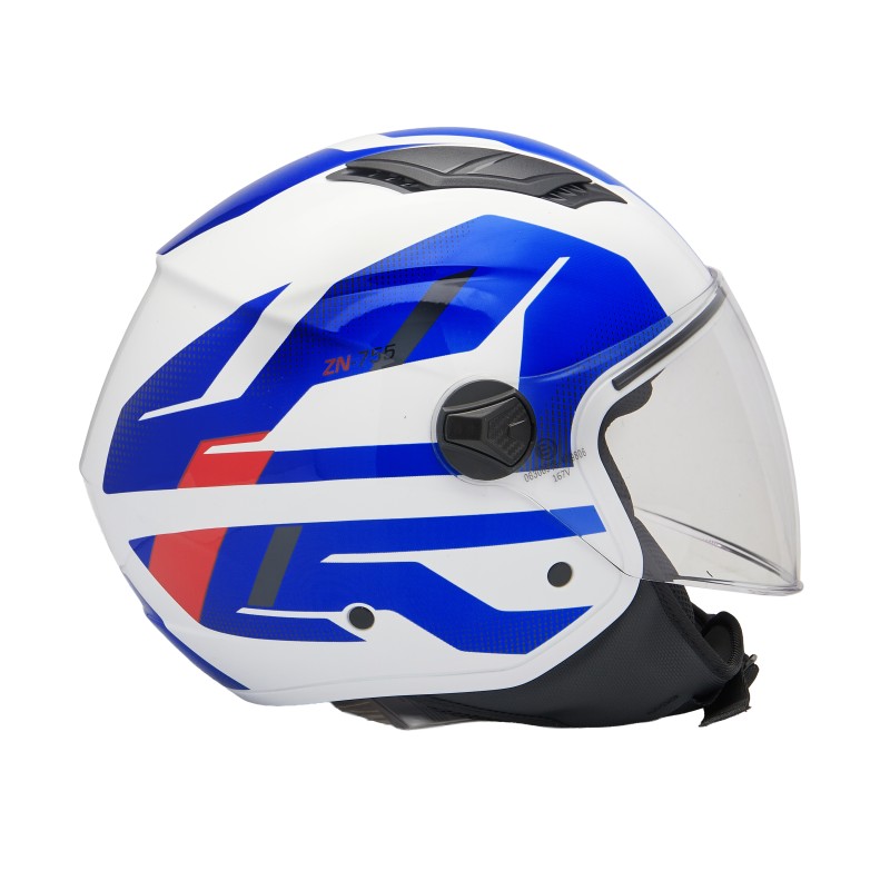 ΚΡΑΝΗ ZEN ZN-755 ΑΝΟΙΚΤΑ (ECE R22.06) ΑΣΠΡΑ/ΜΠΛΕ XXL - (ΤΑΙ)
