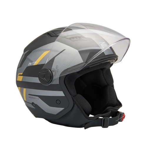 ΚΡΑΝΗ ZEN ZN-755 ΑΝΟΙΚΤΑ (ECE R22.06) ΜΑΥΡΑ/ΧΡΥΣΑ XS - (ΤΑΙ)