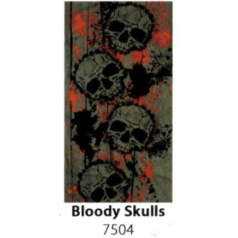 ΜΠΑΛΑΚΛΑΒΕΣ ΛΑΙΜΟΥ ΣΩΛΗΝΑ MODEKA 110630 BLOODY SKULL - (ΓΕΡ)