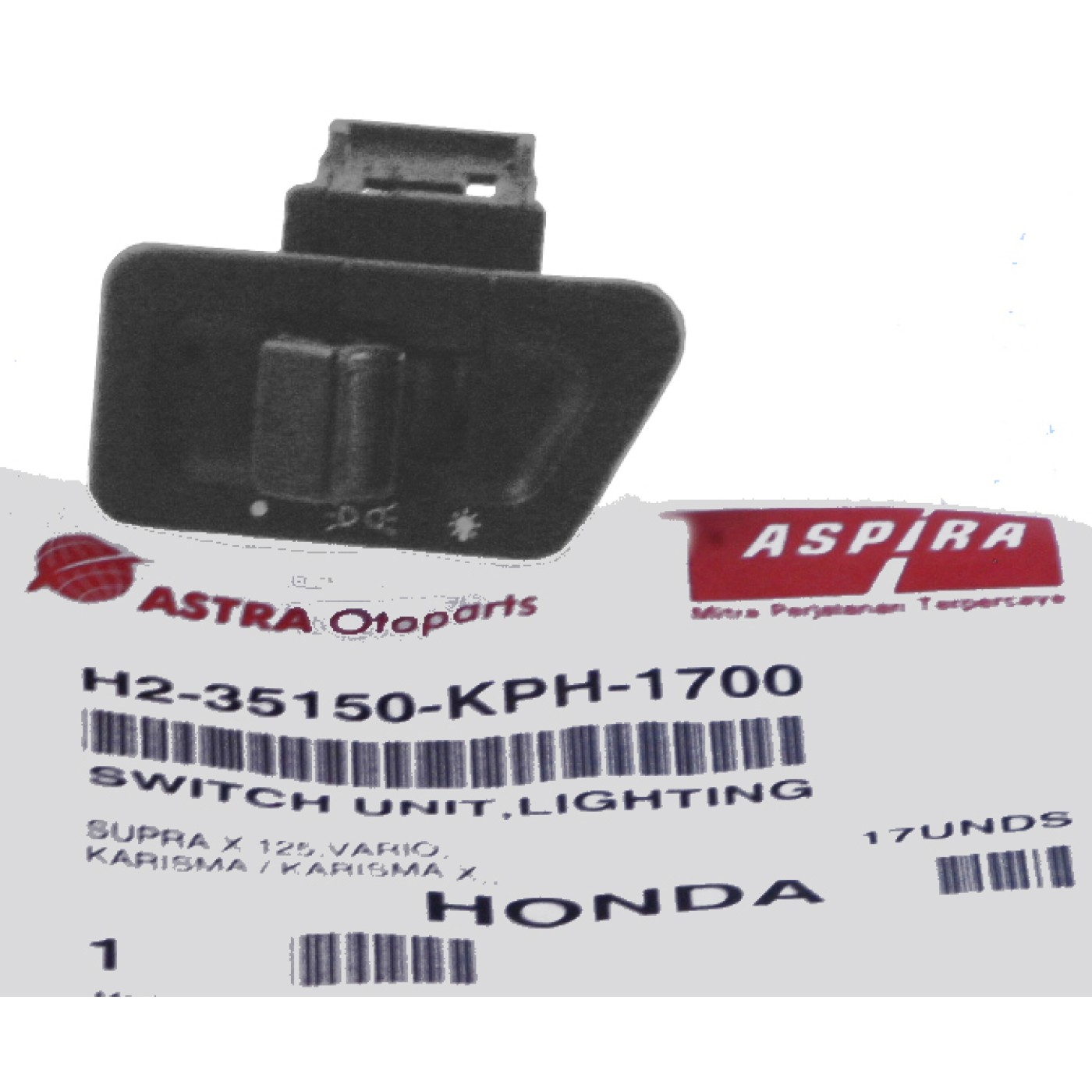 ΔΙΑΚΟΠΤΕΣ ΤΙΜ. GY6 125/150 ΜΕΣΑΙΑ-ΜΙΚΡΗ ΣΚΑΛΑ ΔΕΞ. ASPIRA - (ΙΝΔ)