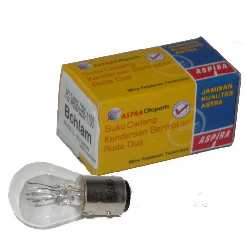 ΛΑΜΠΕΣ 12V 18/5W ΟΠΙΣ ΦΑΝΟΥ ASPIRA (GB6) - (ΙΝΔ)