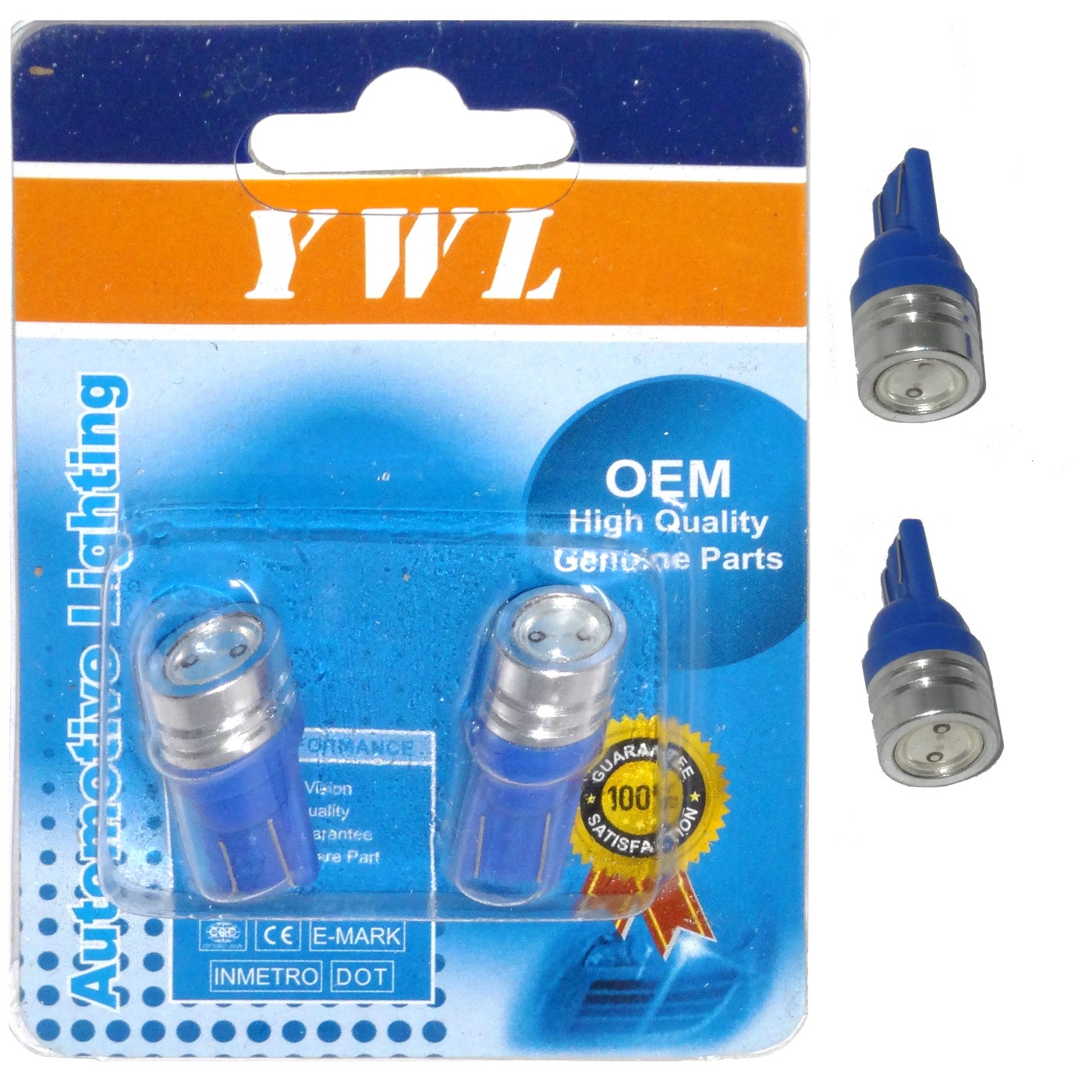 ΛΑΜΠΕΣ LED T10 ΑΚΑΛΥΚΕΣ HIGH POWER ΜΠΛΕ 