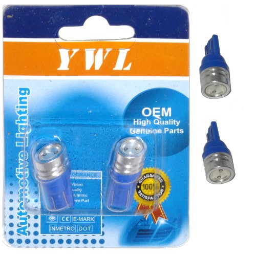 ΛΑΜΠΕΣ LED T10 ΑΚΑΛΥΚΕΣ HIGH POWER ΜΠΛΕ 